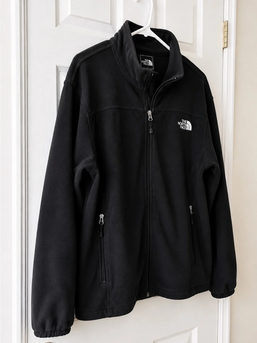 The North Face Men’s XL Black Full Zip Fleece Jacket Outdoor Hiking